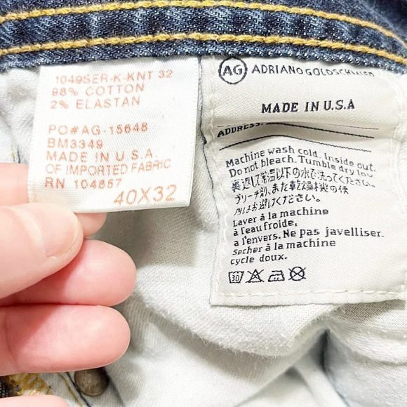 Ag Adriano Goldschmied Men's The Protege Straight Leg Jeans Size 40 x 29 - Picture 7 of 8